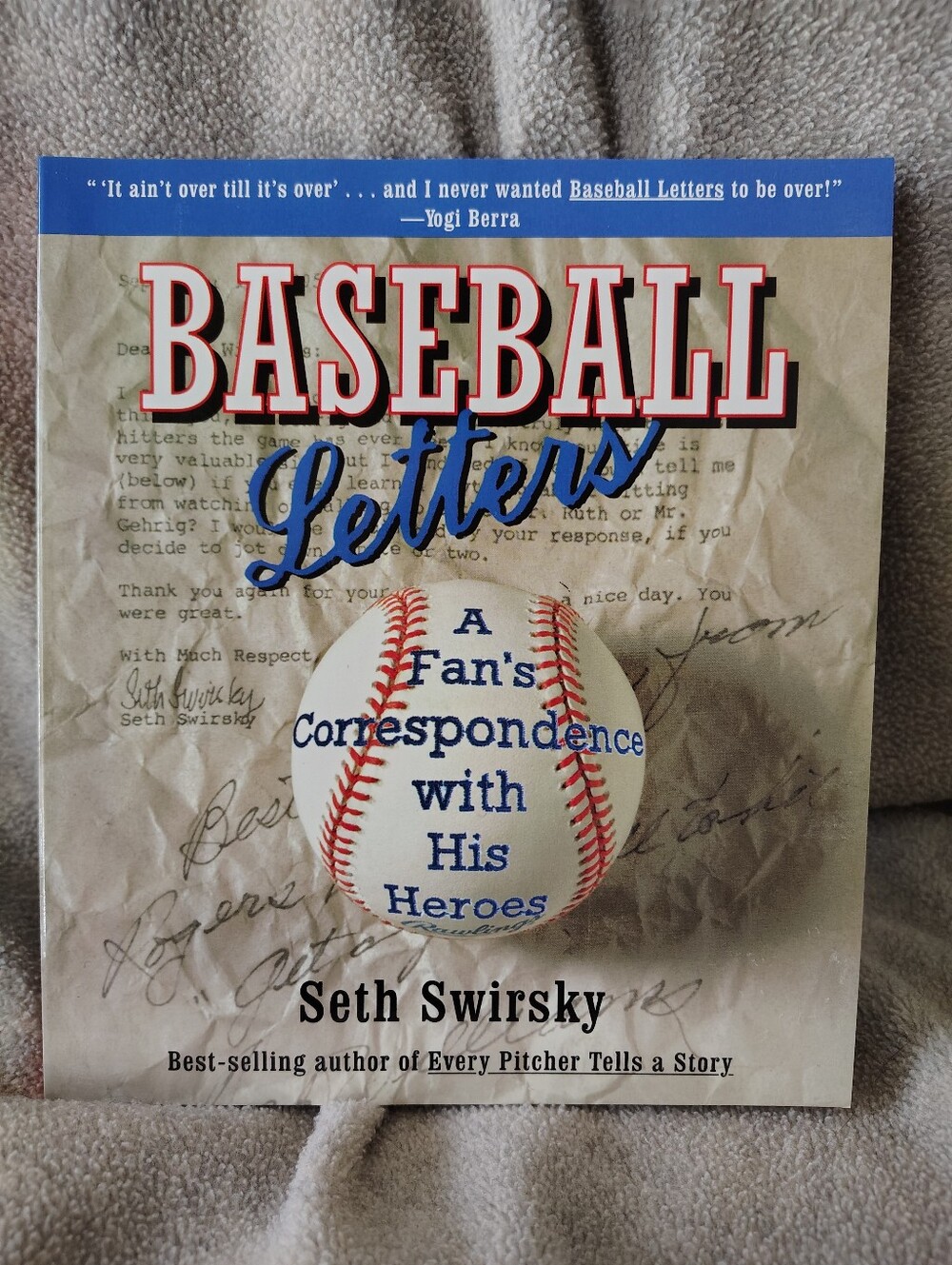 NWOT, "Baseball Letters", Softcover Book